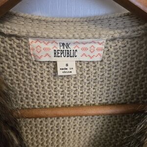 Pink Republic Women's Beige Sweater